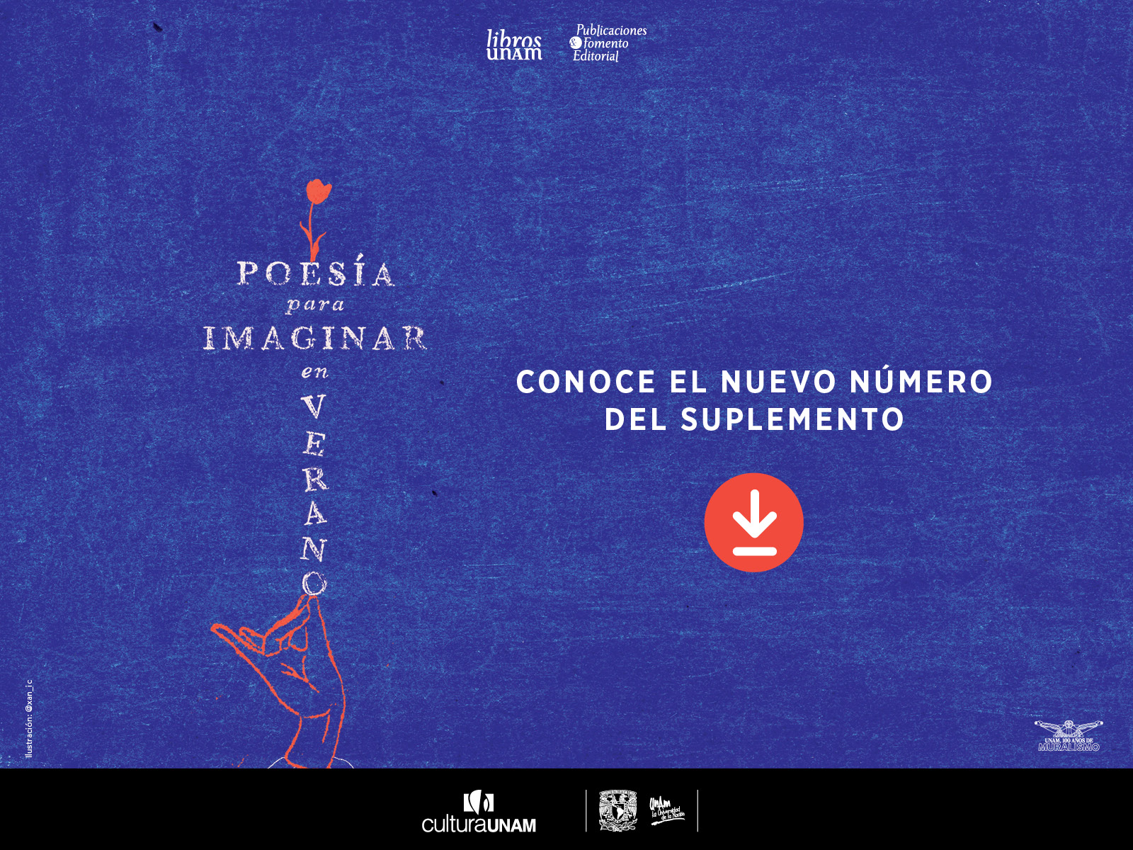 Libros UNAM, suplemento junio, Poesía para imaginar en verano